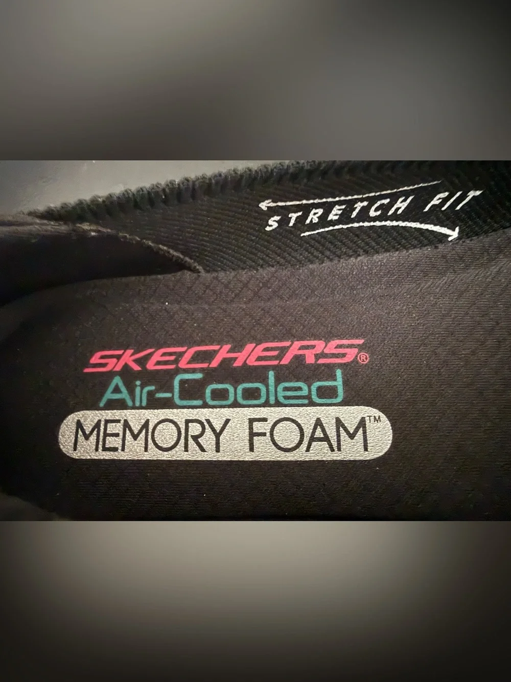 Skechers Black Stretch-Fit Slip-On Flats